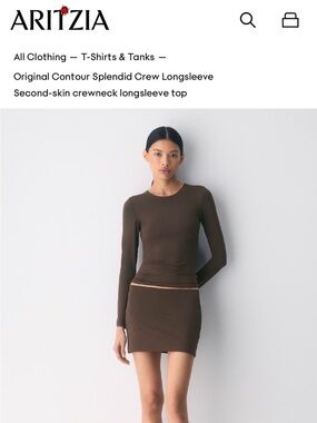 Aritzia Original Contour Splendid Crew Longsleeve